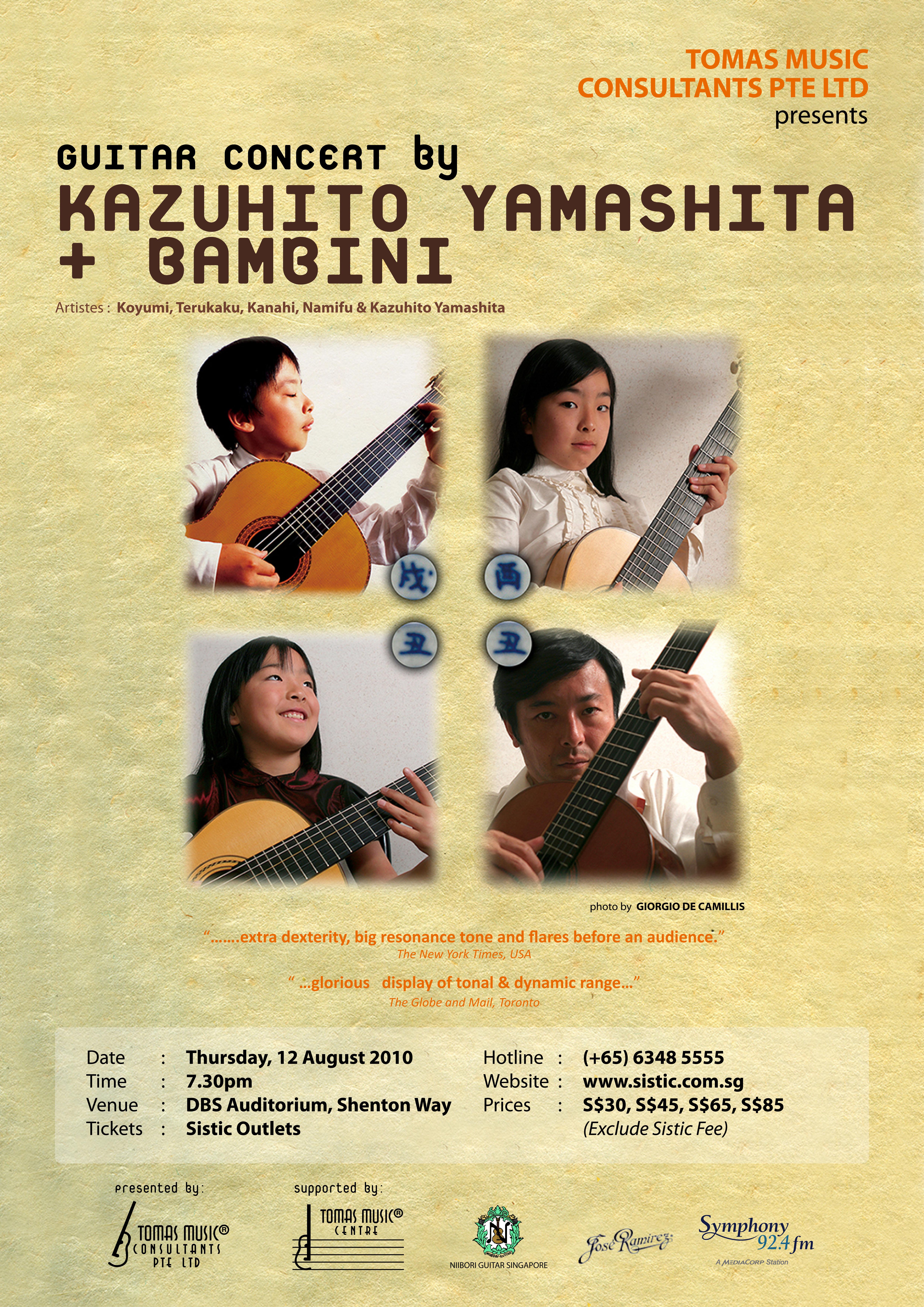 Kazuhito Yamashita and Bambini (Kasane) Concert Review